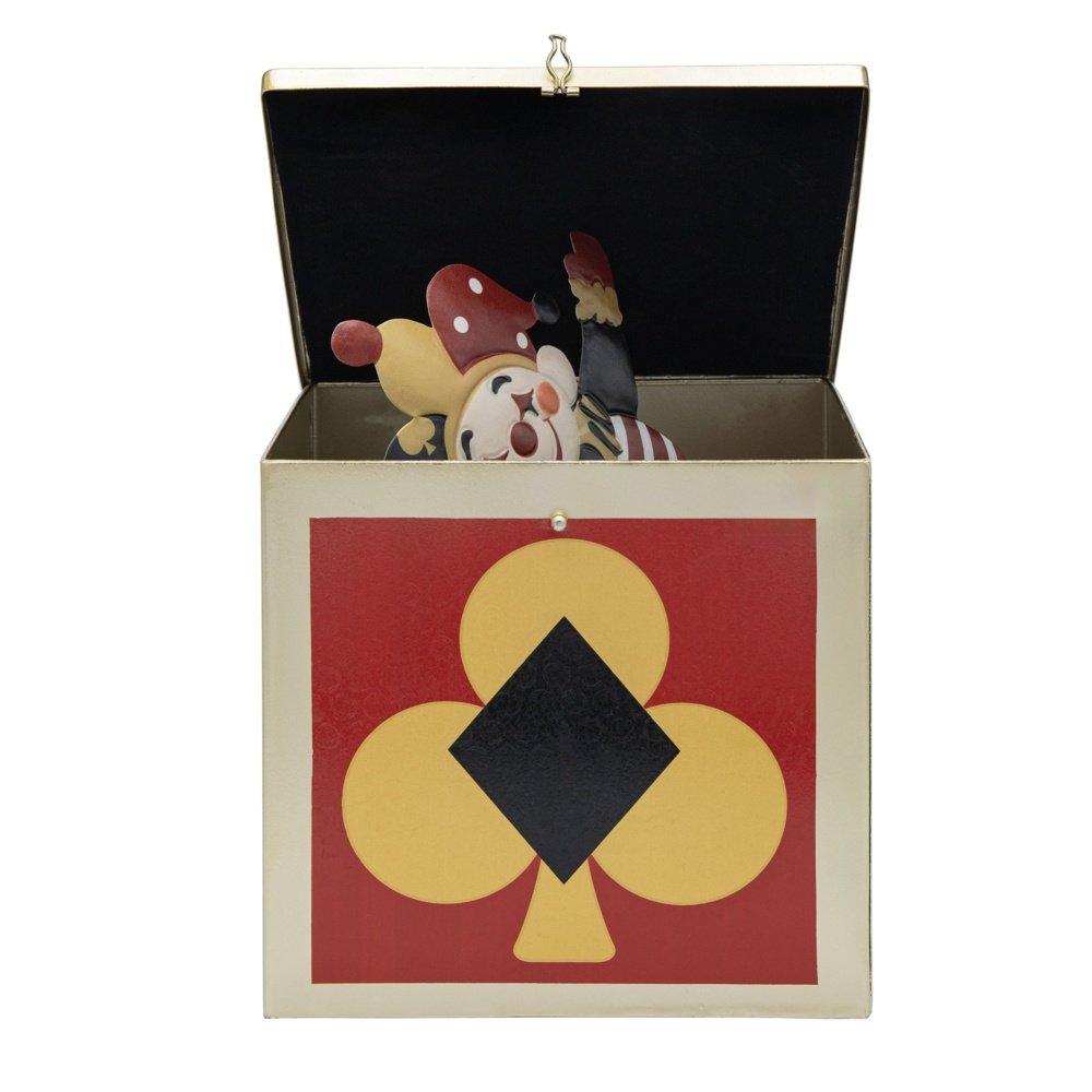 METAL PAYASO EN METAL CAJA, 20X20X20CM