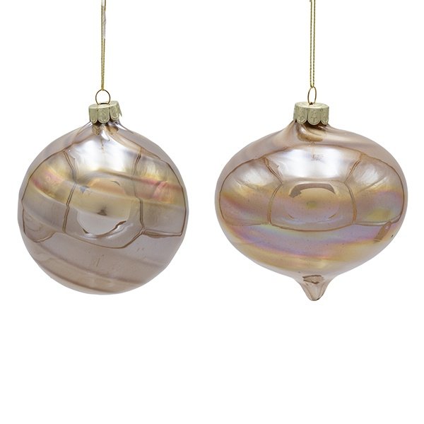 CRISTAL MANTEQUILLA-CARAMELO BOLA, 2 DISEÑOS, JUEGO 4UDS, 10CM