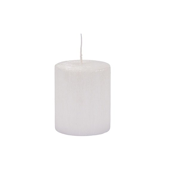 VELA CILÍNDRICA BLANCO PERLA 7X8CM