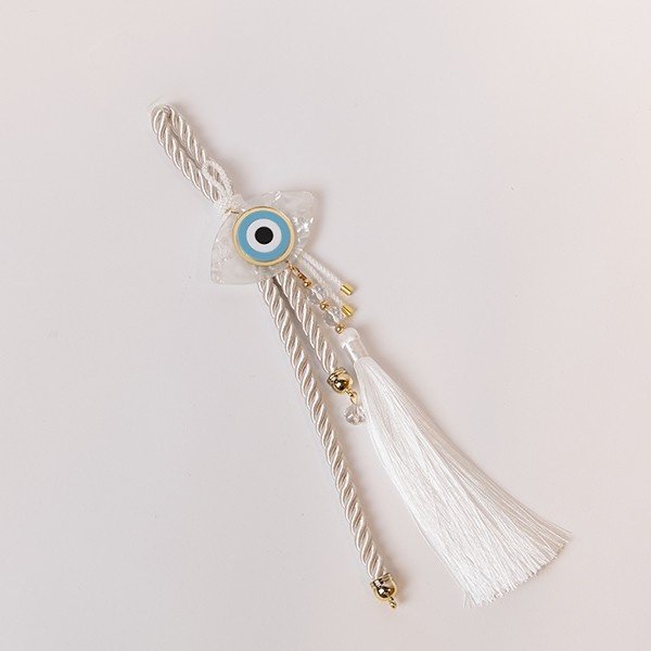 COLGANTE COLGANTE, BLANCO, CON DORADO DETALLES Y OJOS, 35CM