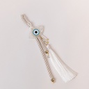 COLGANTE COLGANTE, BLANCO, CON DORADO DETALLES Y OJOS, 35CM
