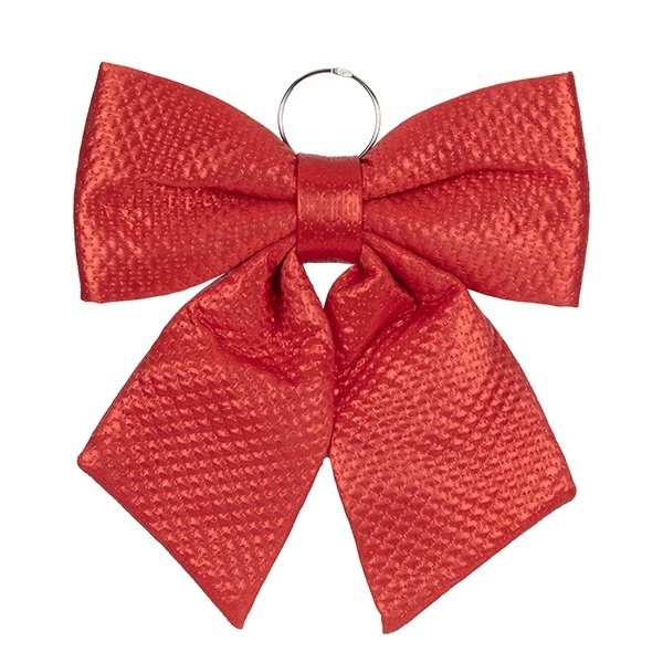 LAZO ROJO, CON TEXTURA EN RELIEVE, 44CM