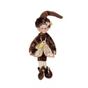 ARLEQUÍN CON MARRÓN TRAJE, 45CM
