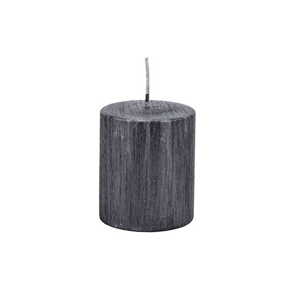 VELA CILÍNDRICA NEGRO PERLA 7X8CM