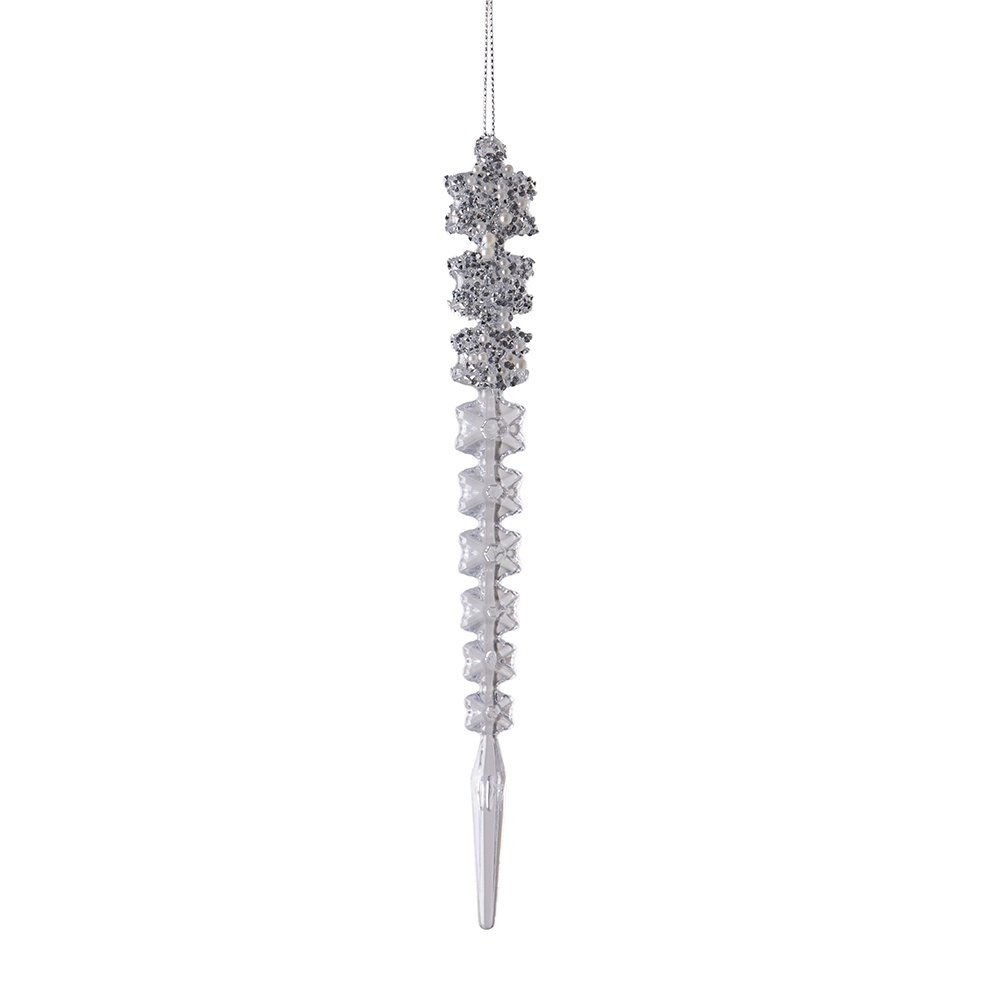 ADORNO COLGANTE, ESTALACTITA CON COPOS, 23CM