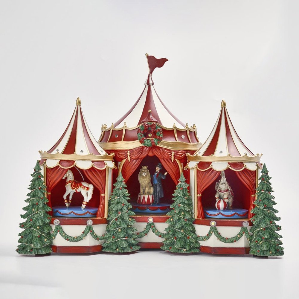 CIRCO ESCENAS CON CLARO, MÚSICA, Y MOVIMIENTO, A PILAS, 45.3X26.6X36.5CM