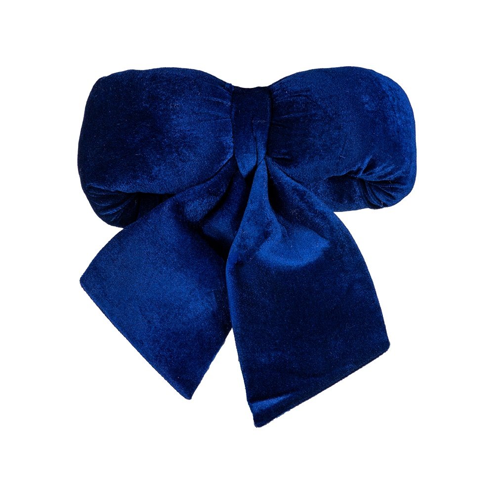 LAZO, INTENSO AZUL, ESPONJOSO, TERCIOPELO, 40CM