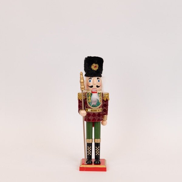 PLÁSTICO CASCANUECES,TERCIOPELO BURDEOS, 25.5CM
