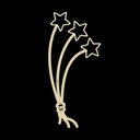 PROFESIONAL POSTE DISEÑO, RAMO 3 ESTRELLAS, 230V, LED BLANCO CÁLIDO MANGUERA LUMINOSA, 190X95CM, IP65