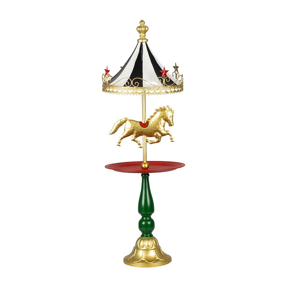 METAL CARRUSEL PLATO, 40X40X87CM