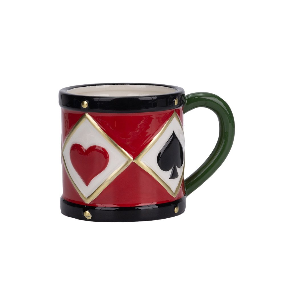 CERÁMICA TAZA CON TARJETA SÍMBOLOS, 13.5X9.5X9.1CM