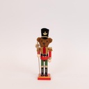 PLÁSTICO CASCANUECES, OSO DE PELUCHE, 26CM
