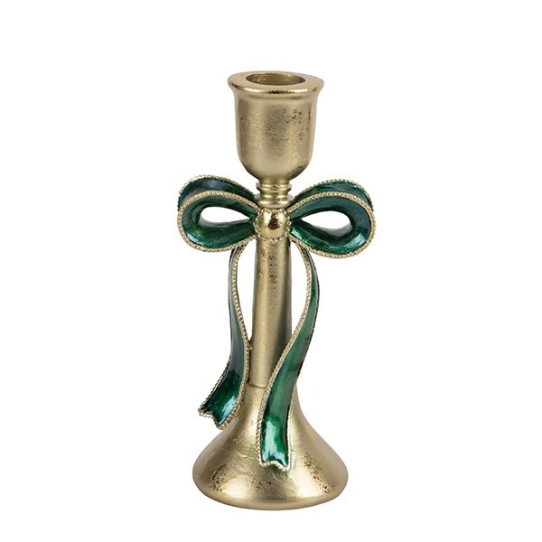 CANDELABRO CON ESMERALDA LAZO, POLIRRESINA, 20.2 CM