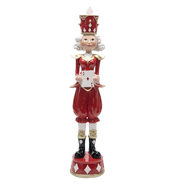 NIÑA AS DE DIAMANTES, POLIRRESINA, 9.50X11X43CM