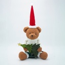 SENTADO OSO CON ÁRBOL, 50CM