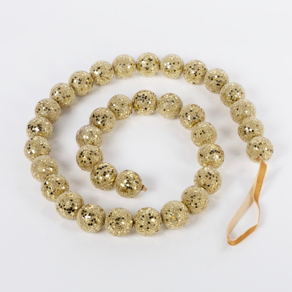 CADENA DE BRILLANTE DORADO CUENTAS, 120CM