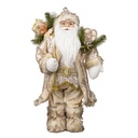PAPÁ NOEL CON BEIGE PELO TRAJE, 60CM