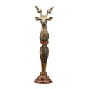 DECORATIVO POLIRRESINA RENO CON TALLADO BASE, 69.5CM
