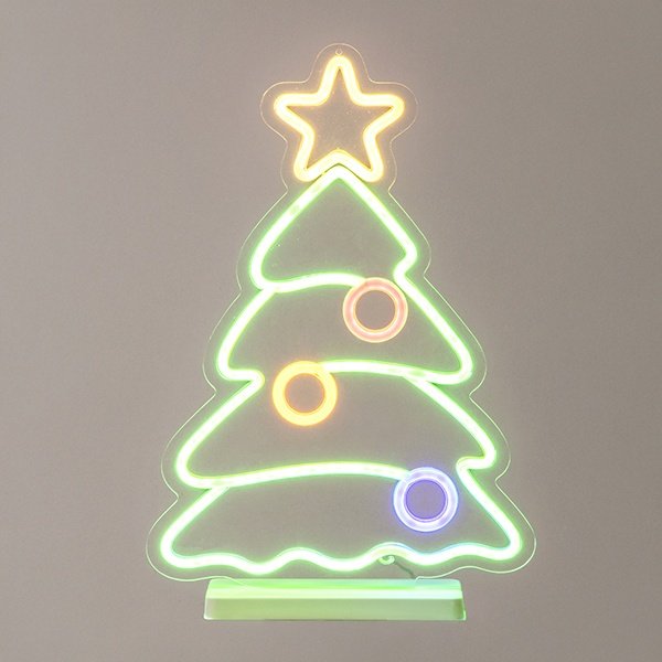 ÁRBOL DE NAVIDAD 29.5X42CM, 24V ADAPTADOR, VERDE, ROJO, AZUL, AMARILLO & CÁLIDO BLANCO, CABLE DE ALIMENTACIÓN 5M, IP44