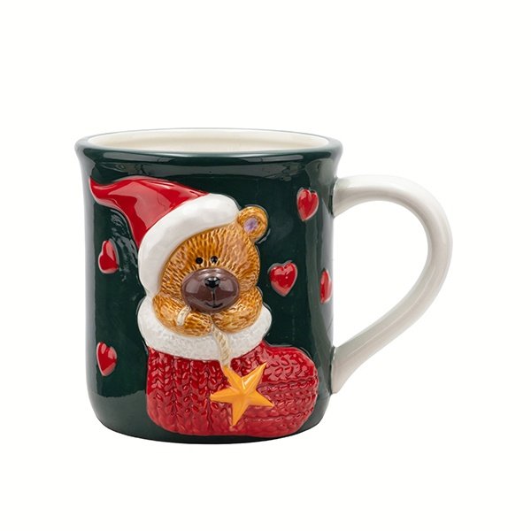 TAZA CON 3D OSO DE PELUCHE, 360ML