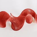 CINTA ESPIRAL, METÁLICO ROJO, 500X12CM