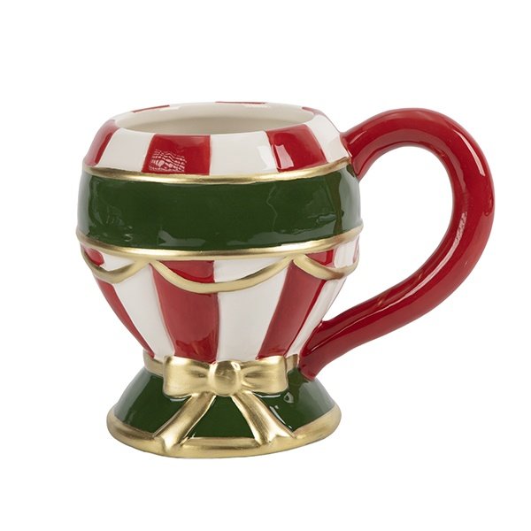 GLOBO-CON FORMA VASO, CARAMELO, POLIRRESINA, 13CM