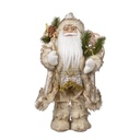 PAPÁ NOEL CON BEIGE PELO TRAJE, 45CM