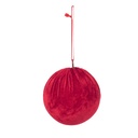 ROJO TERCIOPELO BOLA, JUEGO 2UDS, 12CM