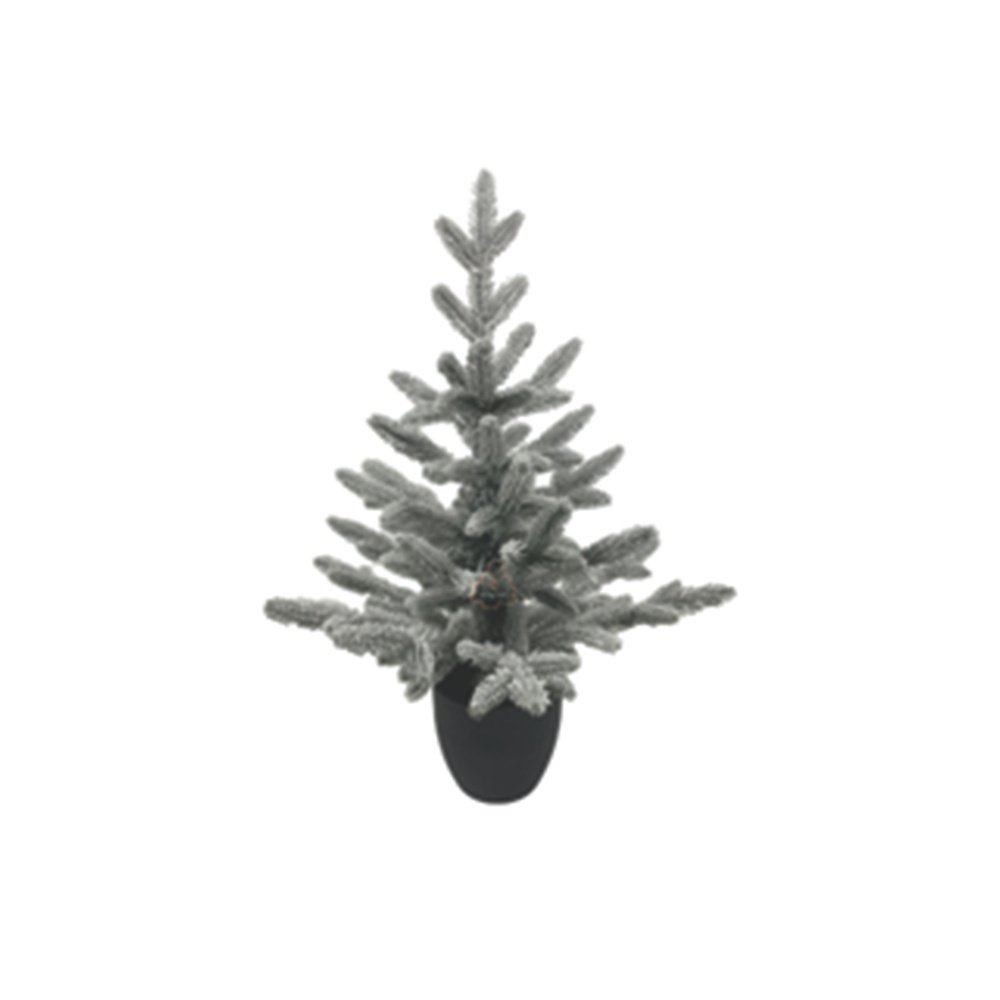 NEVADO ÁRBOL EN NEGRO MACETA, 60CM