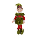 NAVIDAD ELFO CON VERDE VESTIDO, 30CM