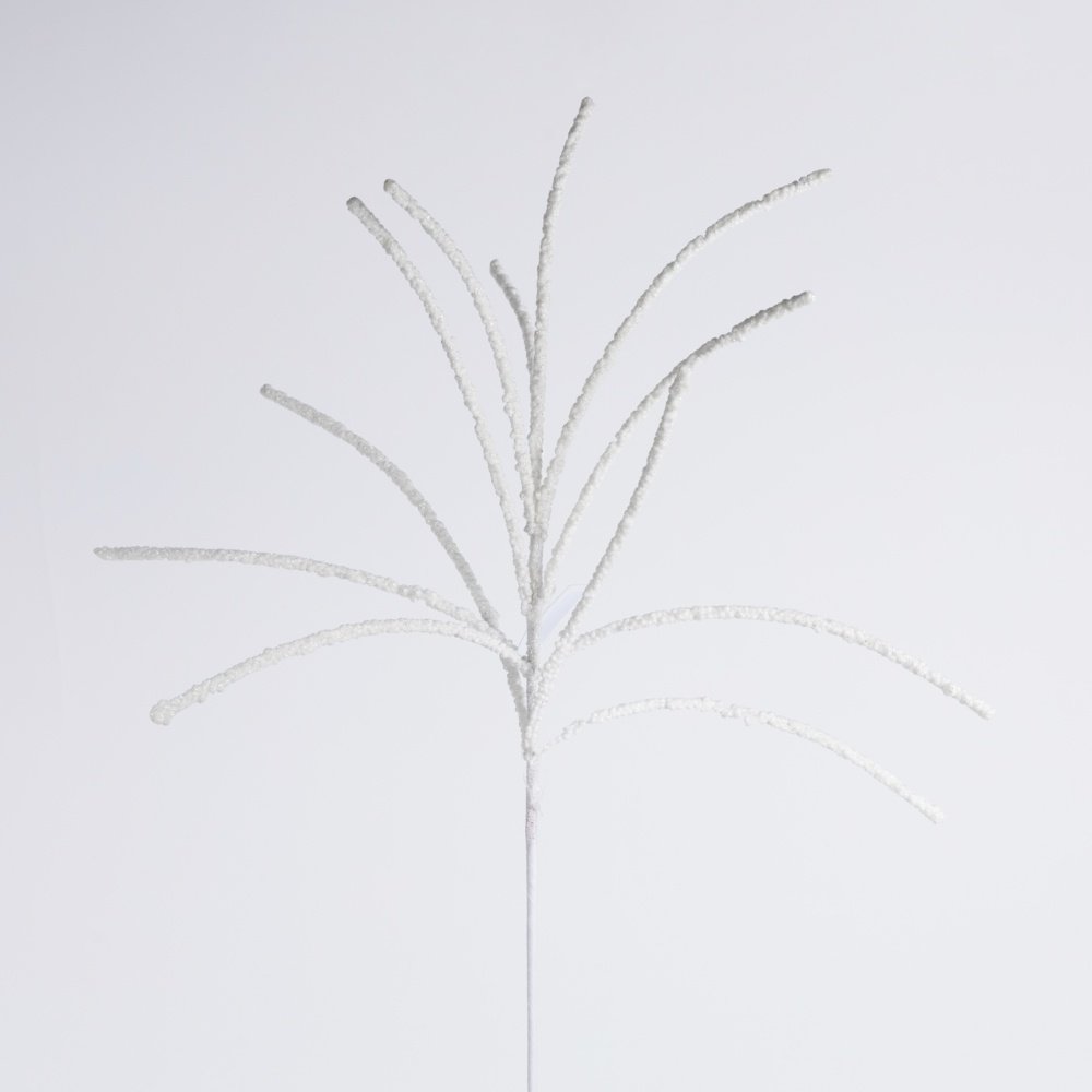 HIERBA RAMA, BLANCO PURPURINA, 67CM