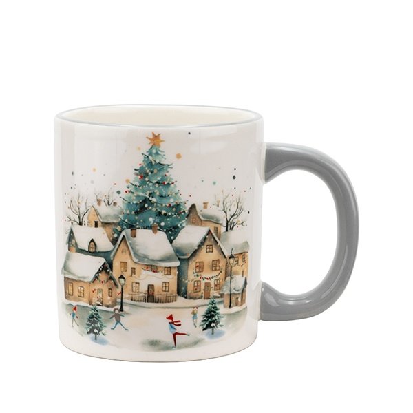 TAZA CON NEVADO PAISAJE, 380ML