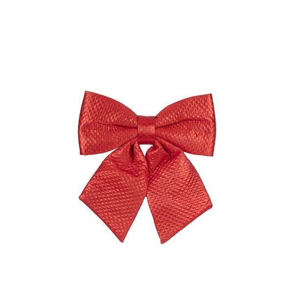 LAZO ROJO, CON TEXTURA EN RELIEVE, 16CM