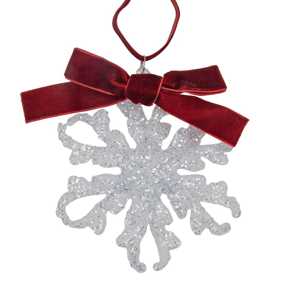 CRISTAL COPO DE NIEVE CON BURDEOS LAZO, 11.5CM