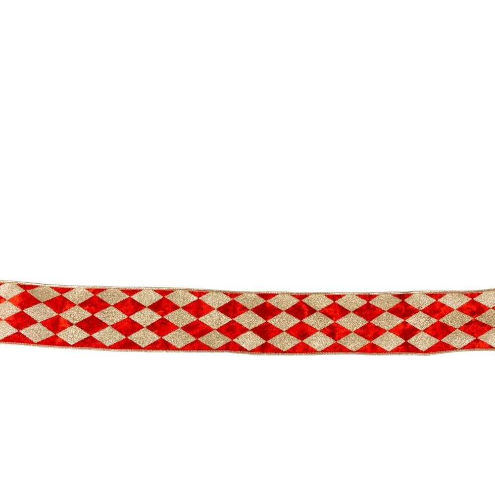 ROJO CHAMPÁN CINTA CON DIAMANTES, TERCIOPELO, DE DOBLE CARA, 914X6.3CM