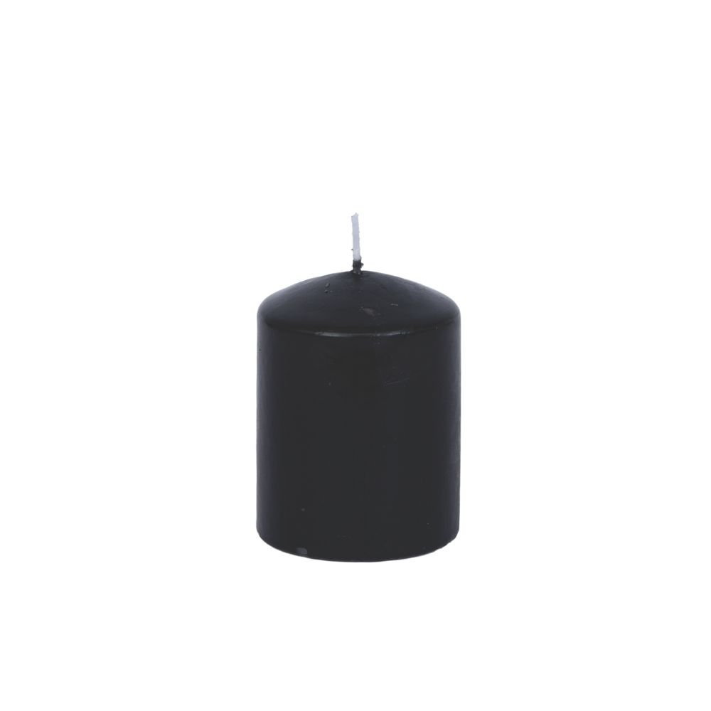 VELA NEGRA CON SÁNDALO AROMA 6X10CM