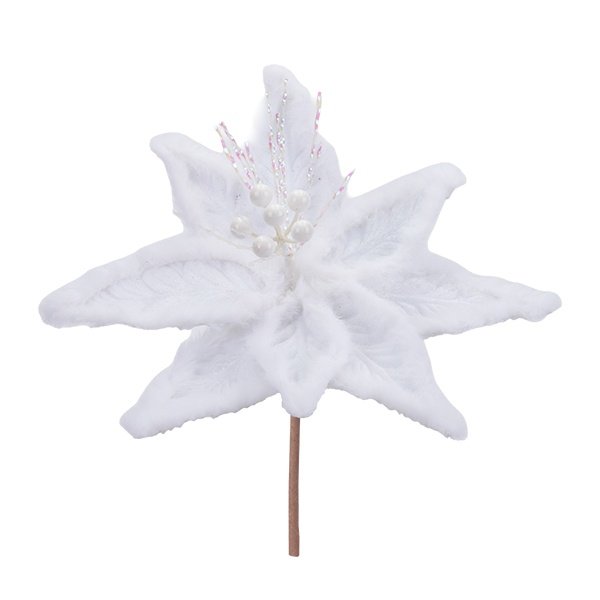 BLANCO FLOR CON CON PLUMAS BORDES, 30X20CM