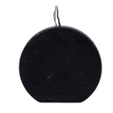 VELA CIRCULAR NEGRO RAYADO ATARDECER CIELO 15X15CM