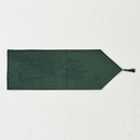 MESA CAMINO DE MESA, ESMERALDA VERDE, TERCIOPELO, 180X32CM