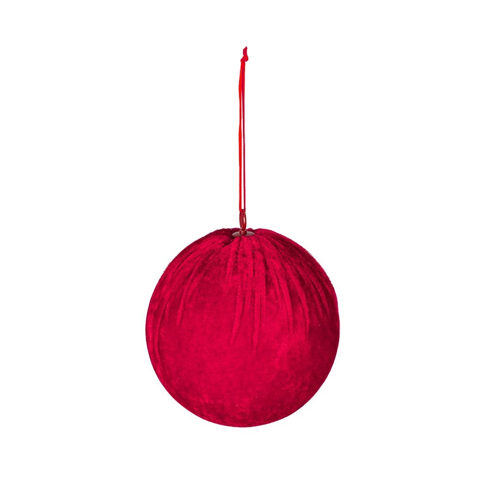 ROJO TERCIOPELO BOLA, 15CM