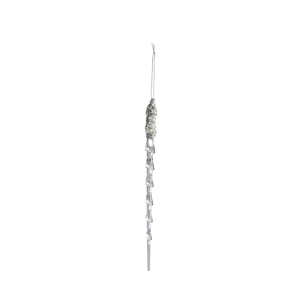 ADORNO COLGANTE, ESCARCHADO CORTINA DE HIELO, 22.8CM
