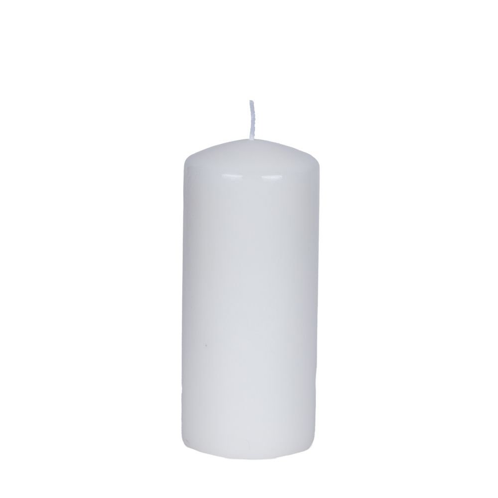 VELA BLANCO CON BLANCO ALMIZCLE AROMA 6X14CM