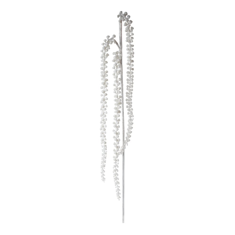 LLUVIA RAMA CON BLANCO PURPURINA, 93CM