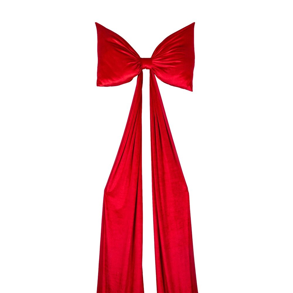 LUJO LAZO, TERCIOPELO, ROJO, 70X240CM