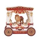 CIRCO MANSIÓN CARRO CON LEÓN, CON CLARO, MÚSICA, Y MOVIMIENTO, A PILAS, 25X19X23.8CM