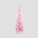 ROSA NEVADO ÁRBOL, PVC, SÚPER ESTRECHO, 210CM