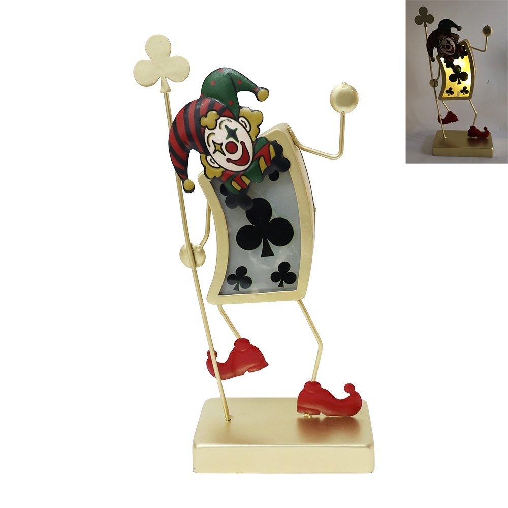ILUMINADO ARLEQUÍN, NEGRO PICA, A PILAS, 17.7X7X31.6CM