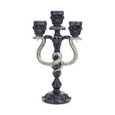 PORTAVELAS, OSCURO ELEGANCIA, CON DORADO MANGUERAS, POLIRRESINA, 20.5X12.5X37.7CM