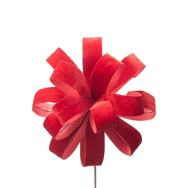 LAZO FLOR, ROJO, 20X45CM