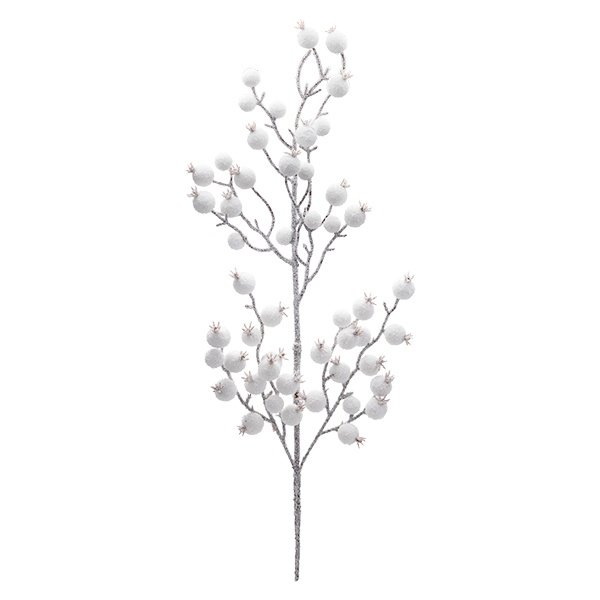 CUBIERTAS DE NIEVE RAMA CON BAYAS, 75CM